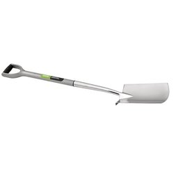 Extra Long Stainless Steel Garden Spade with Soft Grip