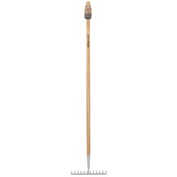 Draper Heritage Stainless Steel Garden Rake with Ash Handle