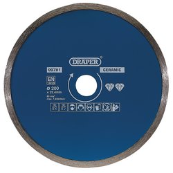 Continuous Diamond Blade, 200mm