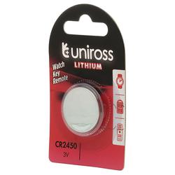 Uniross Lithium Coin Cell CR2450 Battery